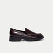 Mocassins bordeaux femme