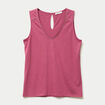 D&eacute;bardeur col v vieux rose femme