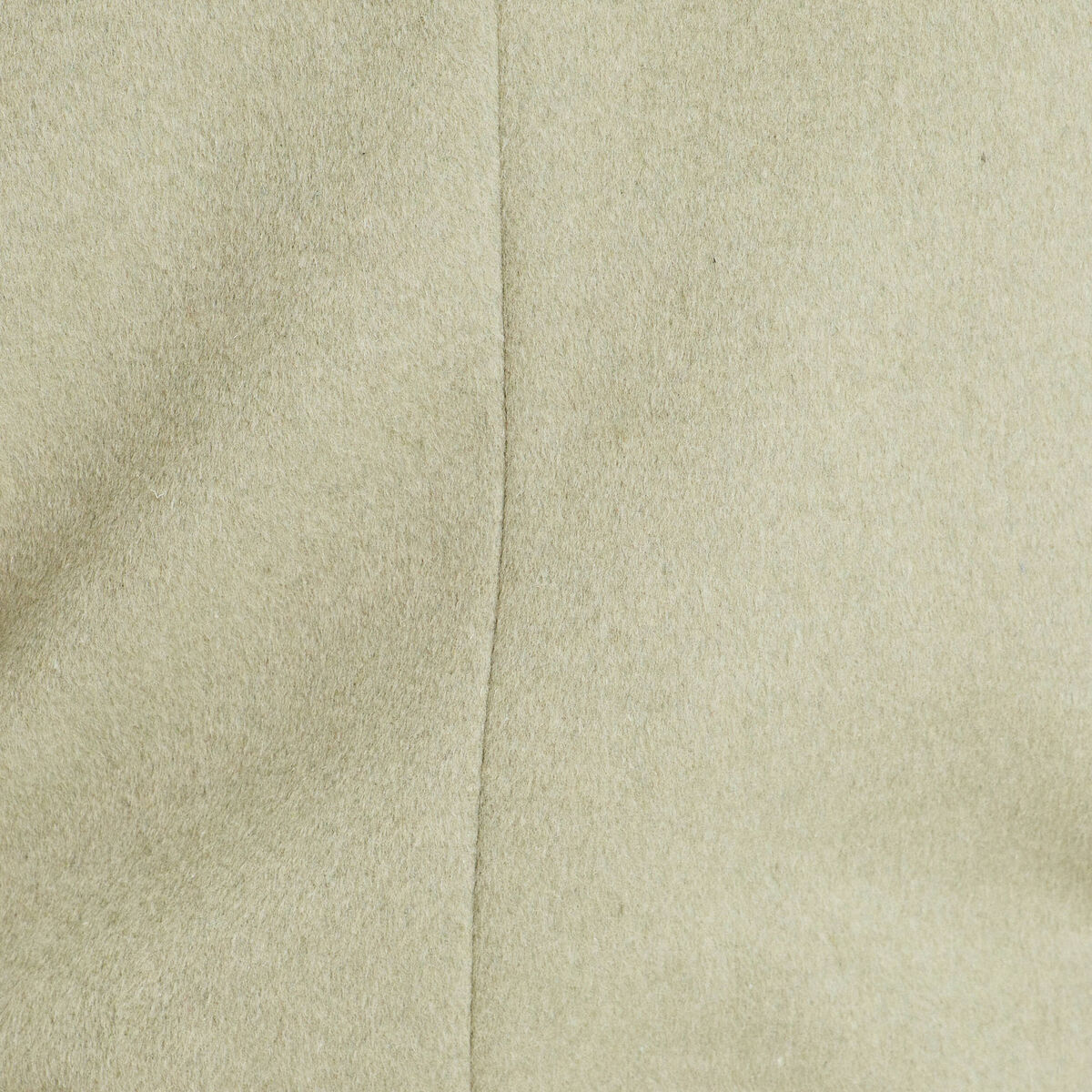 Manteau long droit ceintur&eacute; vert kaki femme