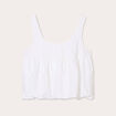 Crop top avec noeud ecru femme
