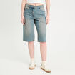 Bermuda large en jean denim double stone femme
