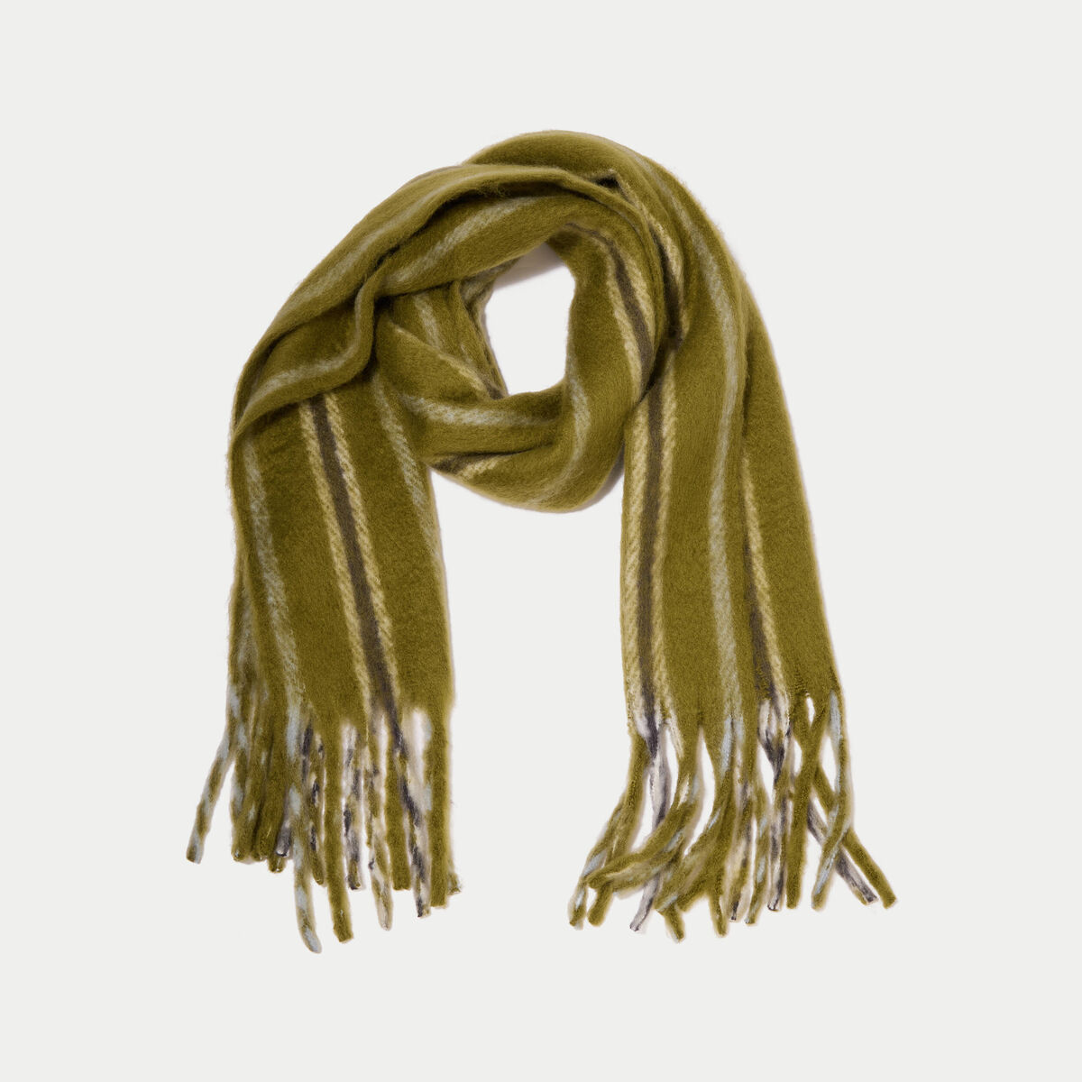 Echarpe vert fonc&eacute; femme