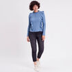 Blouse manches longues bleu clair femme