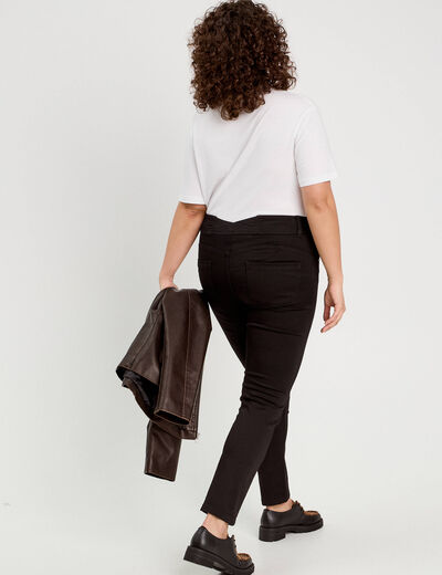 Jeans slim push up denim noir femme