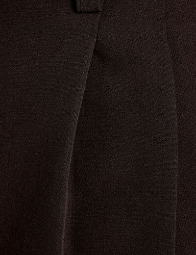 Bermuda large pinces noir femme