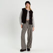 Pantalon large noir femme