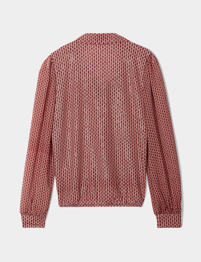 Blouse manches longues blanc femme