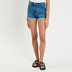 Short slim en jean denim stone femme