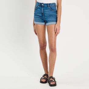 short slim en jean denim stone femme Short slim en jean denim stone femme