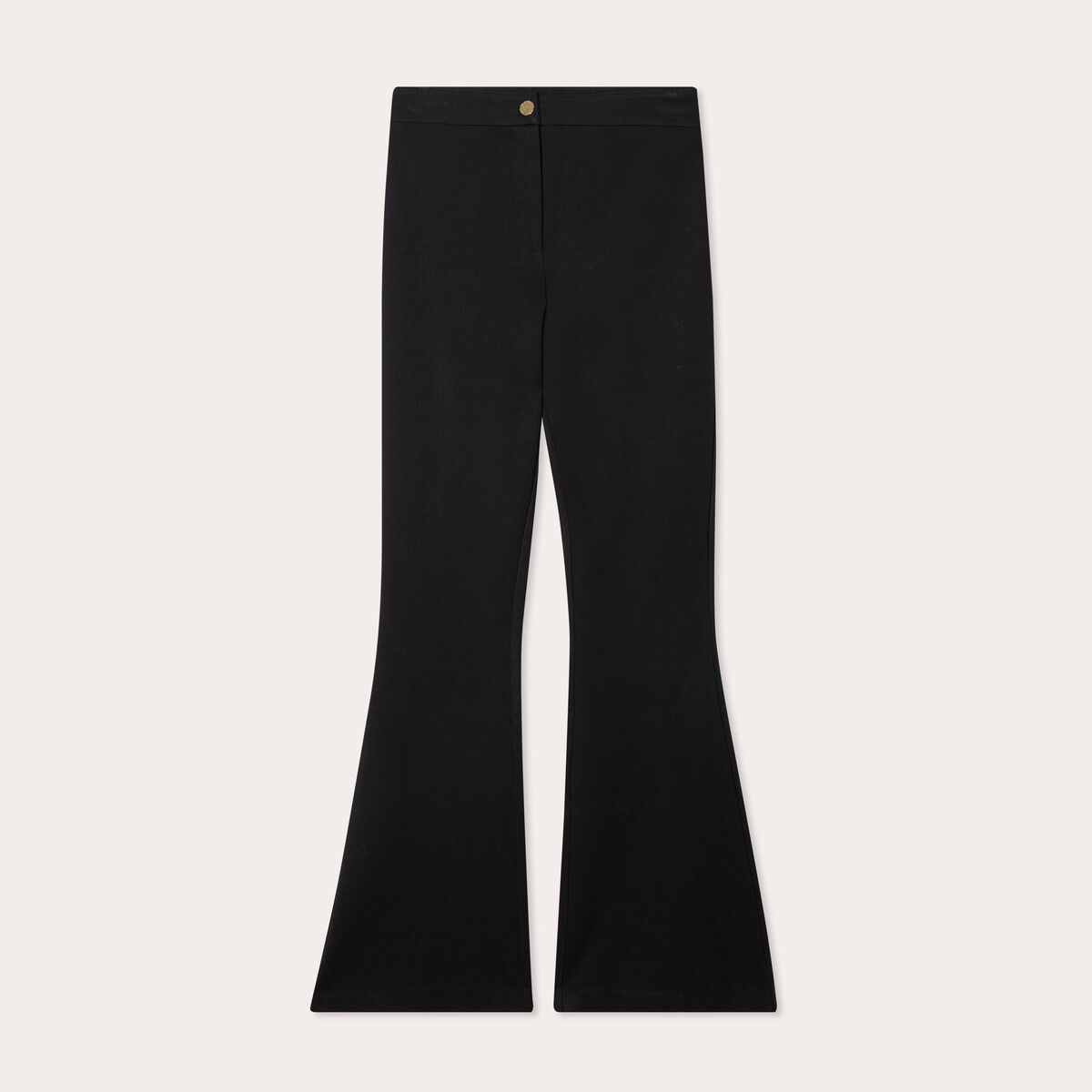 Pantalon bootcut noir femme