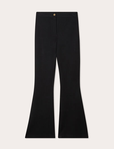 Pantalon bootcut noir femme