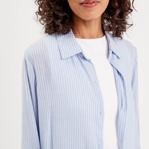 chemise manches longues bleu femme Chemise manches longues bleu femme