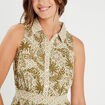 Robe longue sans manches blanc femme