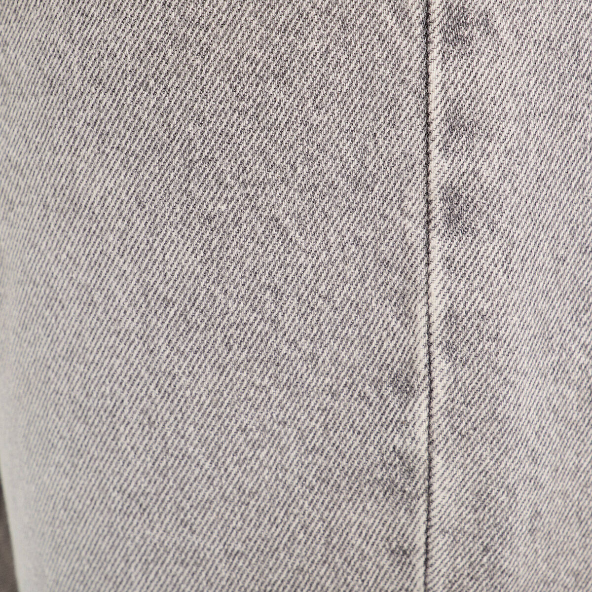 Jeans mom taille haute denim gris femme