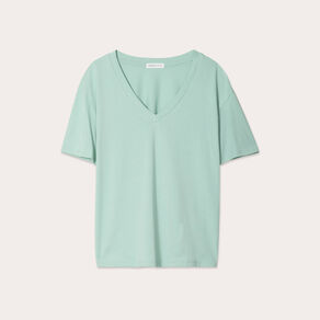 T-shirt manches courtes vert clair femme