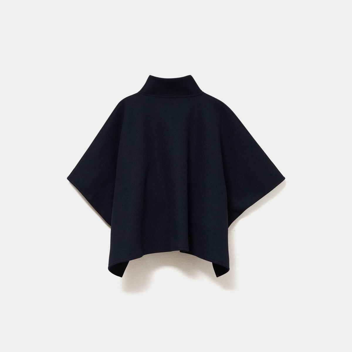 Poncho col am&eacute;ricain bleu marine femme