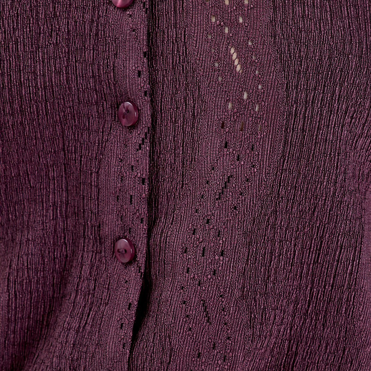 Blouse Sophie - manches 3/4 marron femme