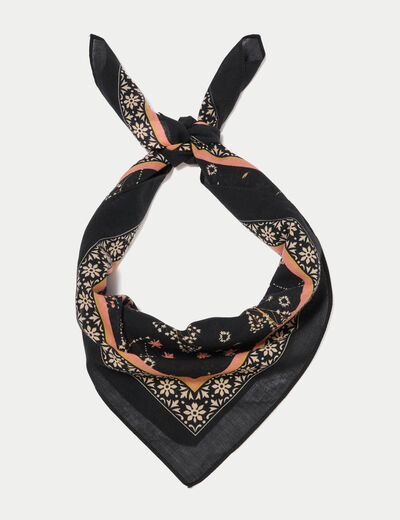 Foulard marron fonc&eacute; femme
