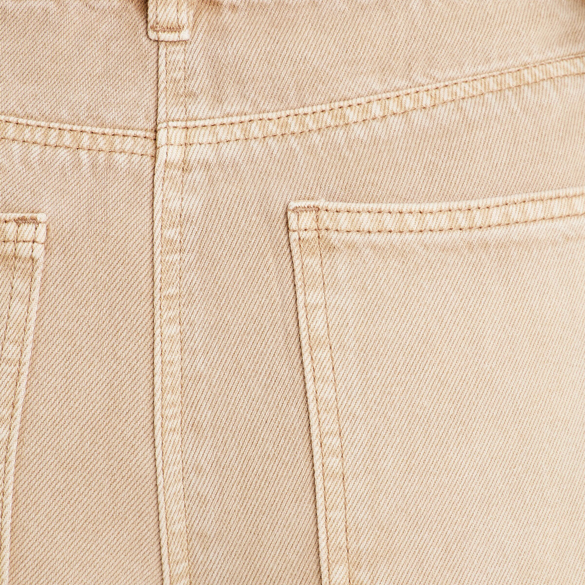 Jeans droit 5 poches sable femme