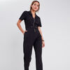 combinaison pantalon zippee noir femme