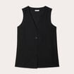 Gilet sans manches noir femme