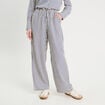 Pantalon large bleu marine femme