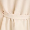Poncho en fausse fourrure ivoire femme
