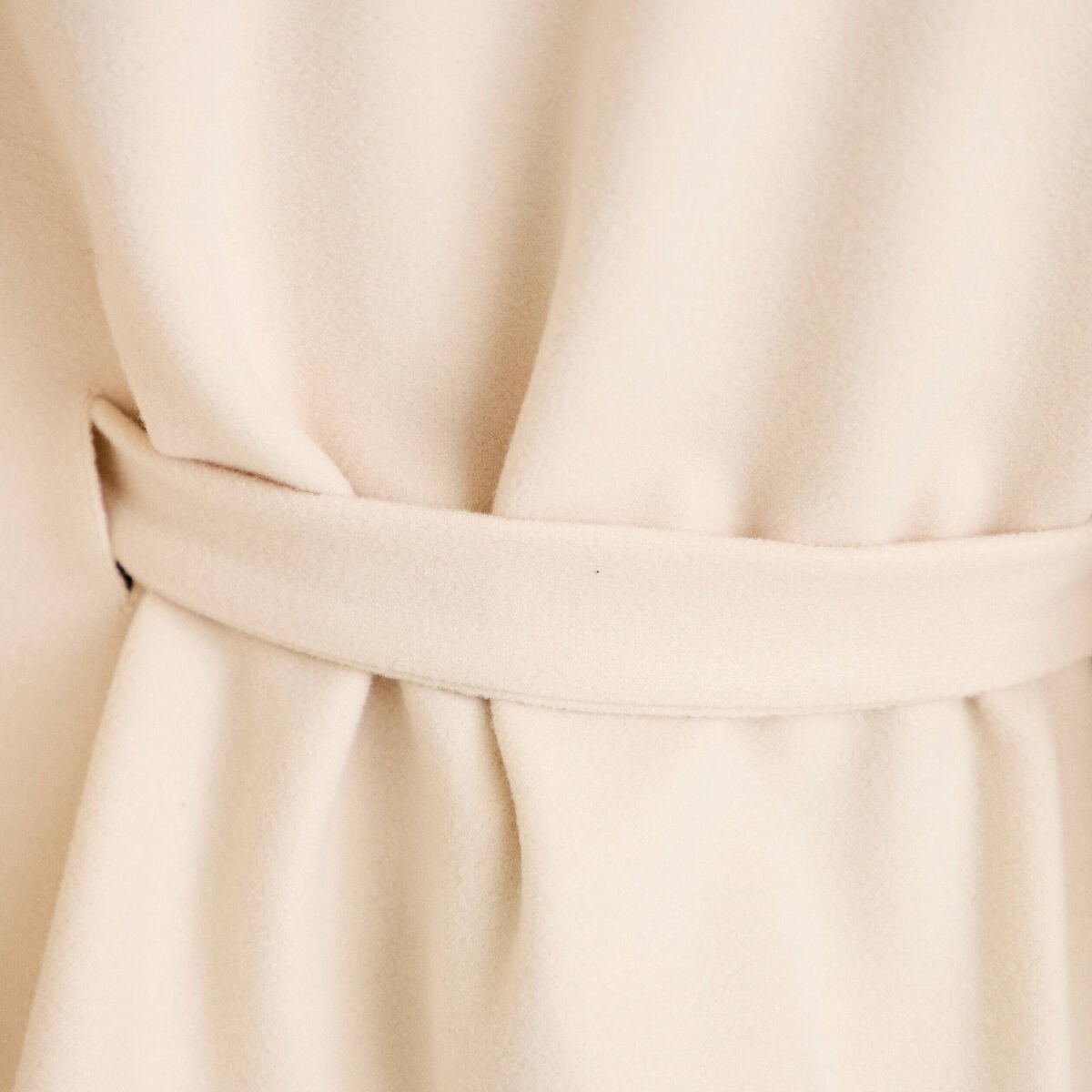 Poncho en fausse fourrure ivoire femme
