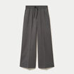 Pantalon bootcut taille standard gris femme