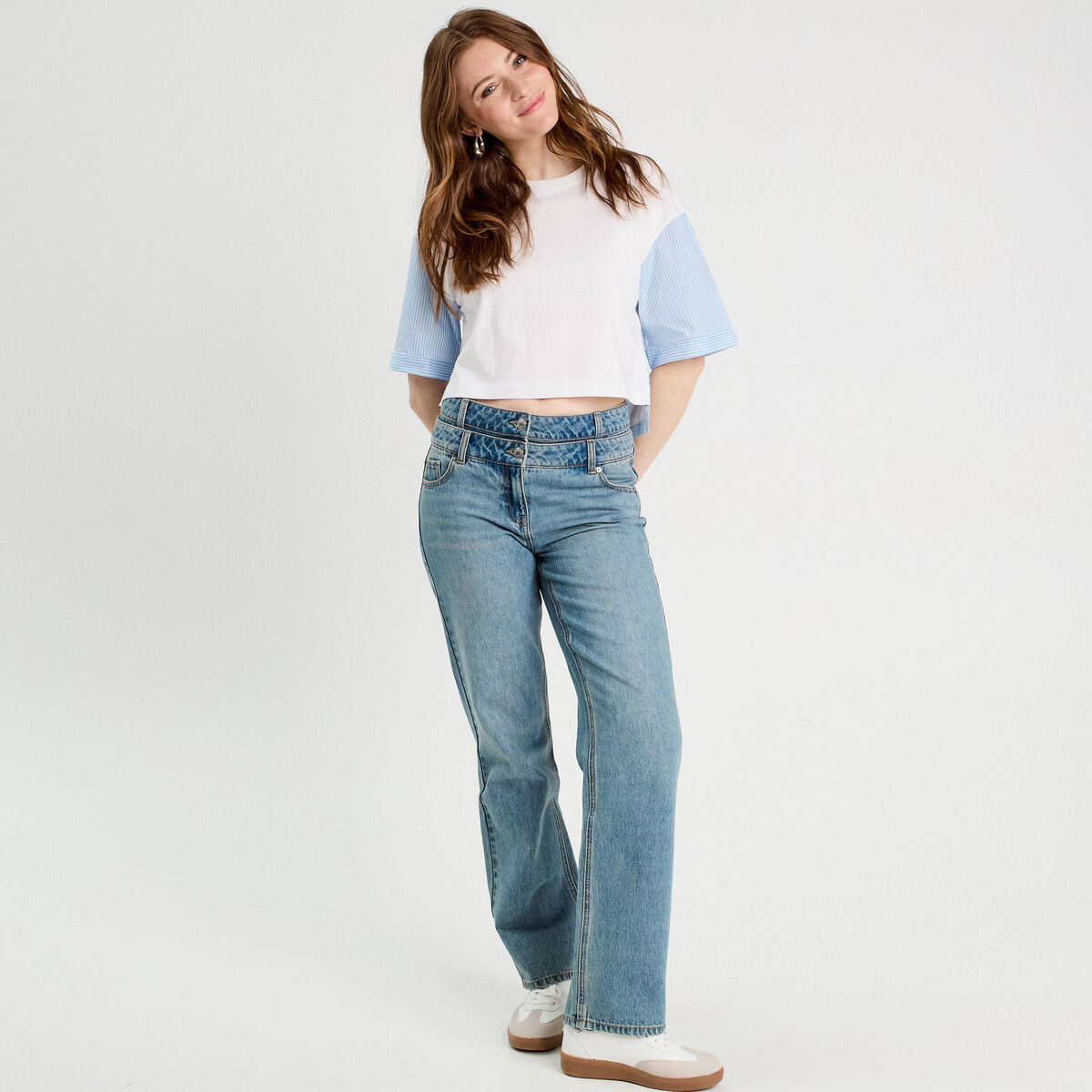 T-shirt oversize ecru femme