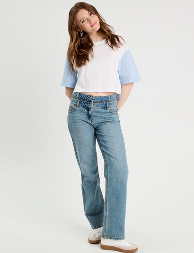 T-shirt oversize ecru femme