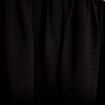 Robe droite courte col v manches 3/4 noir femme