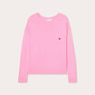Pull manches longues rose femme