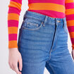 Jeans slim taille haute denim stone femme