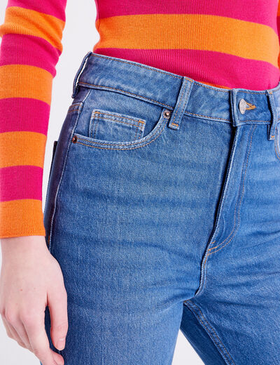 Jeans slim taille haute denim stone femme