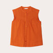 Blouse sans manches orange femme