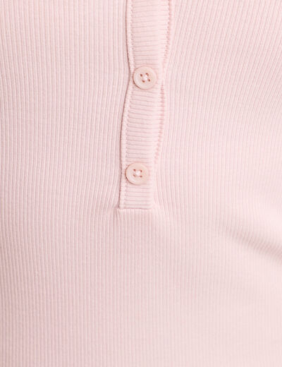 T-shirt manches longues vieux rose femme