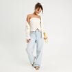 Bustier cintré boutons blanc femme