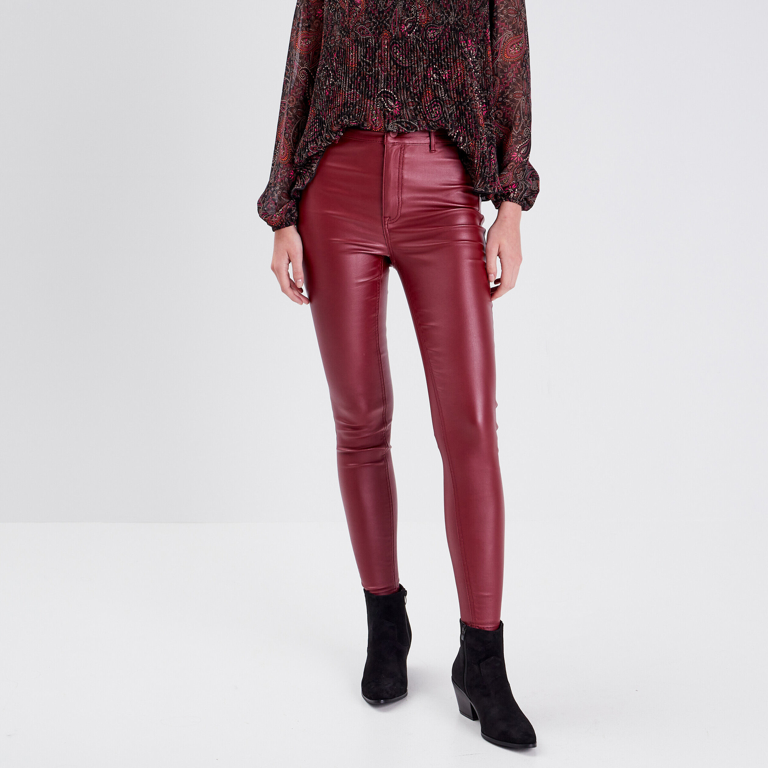 Jegging rouge femme store