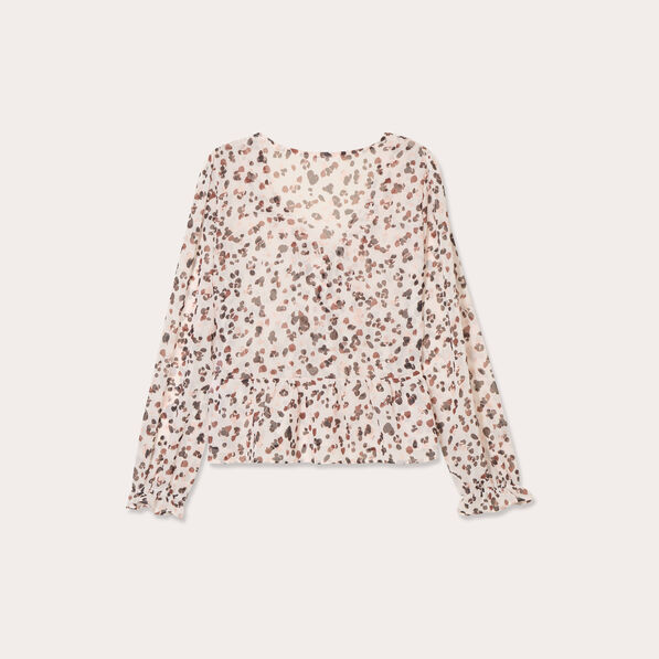 blouse nouee manches longues blanc femme Blouse nouée manches longues blanc femme