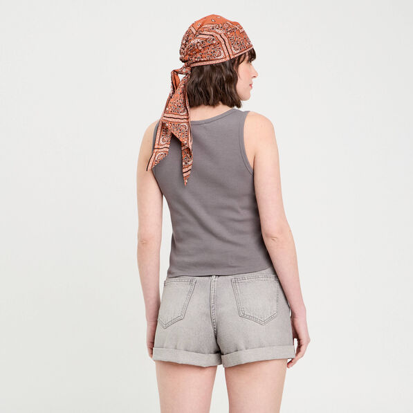 Débardeur sans manches gris foncé femme
