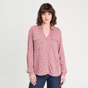 chemise manches longues rose femme Chemise manches longues rose femme