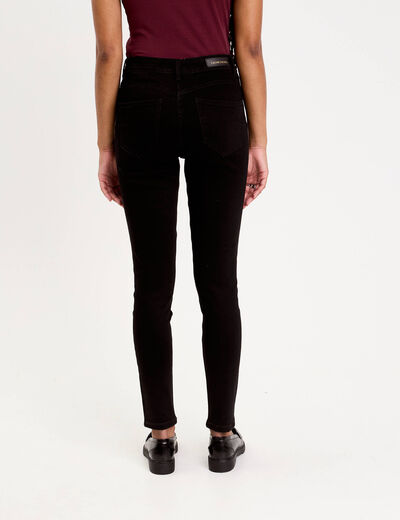 Jeans skinny push-up denim noir femme