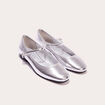 Ballerines plates gris argent femme