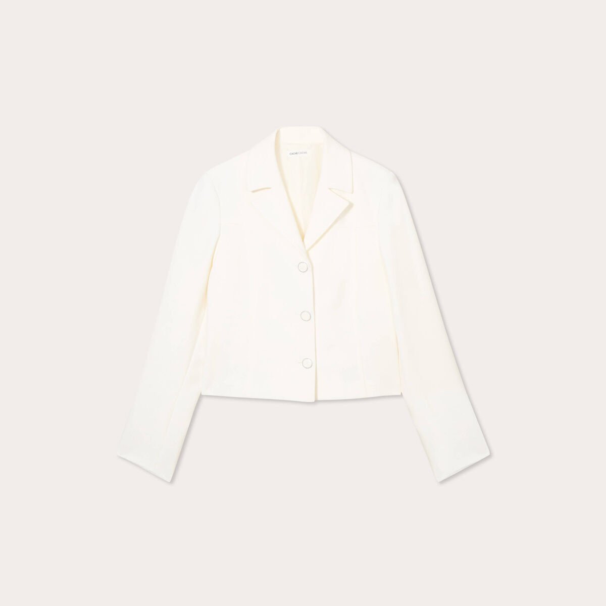 Veste esprit blazer ecru femme