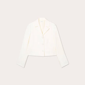 Veste esprit blazer ecru femme