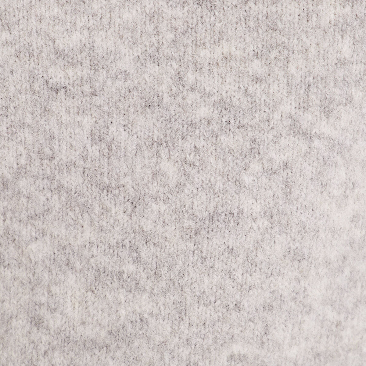Pull avec col roulé gris clair femme