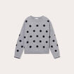 Pull manches longues gris foncé femme