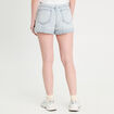 Short mom en jean bleu gris femme