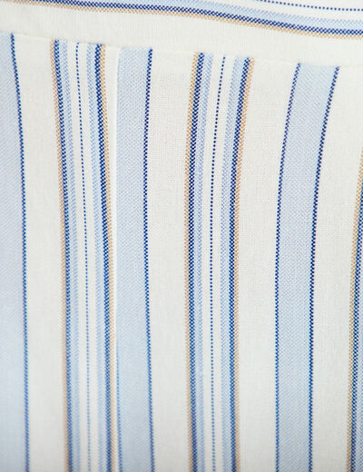 Combinaison large col am&eacute;ricain blanc femme